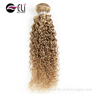 honey blonde brazilian hair weave super curly kinky hair beauty fashion hair weave color #27